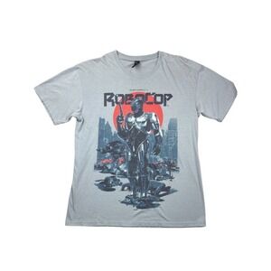 Loot Crate Robocop Alex Murphy Graphic T-Shirt Mens Large Gray Sci-Fi Movie Tee